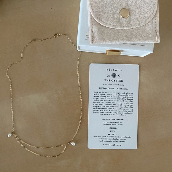 Bluboho renewal pearl collar necklace - 14k yellow gold - Picture 4 of 5